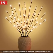 Resim 20 LED Pilli Dal Peri Işıkları - Düğünler, Noel, Partiler, Oteller ve Ev Dekorasyonu için Sıcak Beyaz İç Mekan Aydınlatması (Piller Dahil Değildir), Dekorasyon Işıkları 