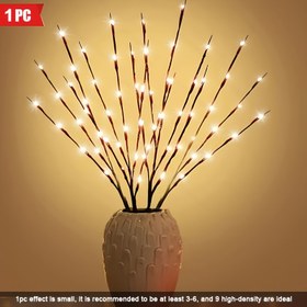 Resim 20 LED Pilli Dal Peri Işıkları - Düğünler, Noel, Partiler, Oteller ve Ev Dekorasyonu için Sıcak Beyaz İç Mekan Aydınlatması (Piller Dahil Değildir), Dekorasyon Işıkları 