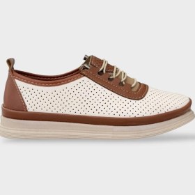 Resim Kadın Ortopedik Yumuşak Casual Ayakkabı Bej Bej 