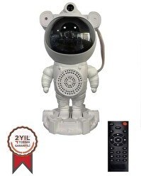 Resim Torima LW-66 Beyaz Astronot Kumandalı Bluetooth Hoparlör Müzik Çalar 