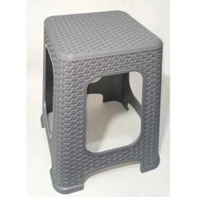 Resim bulurum 4 adet büyük gri kir tutmaz 45 cm tabure hasır örgü yemek masası oturak alt kuşaklı sağlam dizayn 