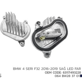Resim Bmw 4 Seri F32 2016-2019 Sağ Led Modül 63117493228 