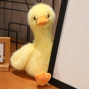 Resim 1-2 adet Gerçekçi Sarı Peluş Ördek Dolgu Hayvan, Turuncu Burun ve Ayaklar ile - Erkek ve Kızlar için Yumuşak Kabarık Oyuncak, Doğum Günü, Tatil, Koleksiyoncular için Mükemmel Hediye, Ördek Dolgu Hayvan, Tatil Hediye Aracı, Oynak Tasarım, Yüksek Kaliteli Dikiş 
