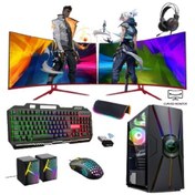 Resim XSR315 i5 4440 24" 16 GB RAM 256 GB SSD 8 GB RX 580 Dual Curved FreeDOS Masaüstü Oyun Bilgisayarı Xaser