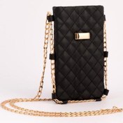 Resim Capella Bag&Belt Kadın Siyah Zincirli Telefon Çantası 