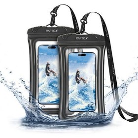 Resim Rt1096 Water Proof Serisi Ipx8 Sertifikalı Universal Su Geçirmez 7.2 İnç Kılıf Siyah 
