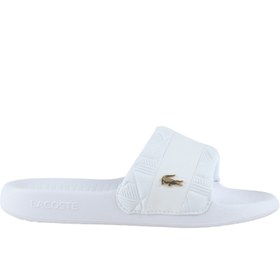 Resim Lacoste Serve Slide Hybrid Kadın Beyaz Terlik (751CFA0031.21G) 