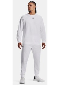 Resim Erkek UA Rival Fleece Eşofman Altı 1379774-100 Beyaz 