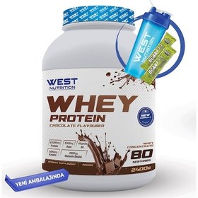 Resim West Nutrition Whey Protein Tozu 2400 gram - 80 Servis + Hediye 