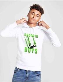 Resim Fortnite Where We Droppin' Boys Green Baskılı Unisex Çocuk Sweat 