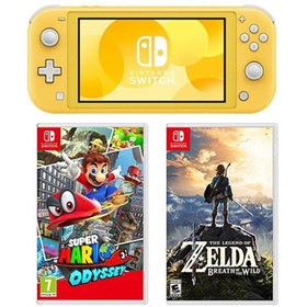 Resim Nintendo Switch Lite Konsol YD + Oyun | Sarı 