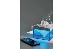 Resim Newface Z4 Kuzey Okyanus Temalı Gece Lambası Özellikli Bt Kablosuz Hoparlör - Mavi Dpmah 