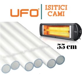 Resim Polat 55 cm Infrared Ufo Isıtıcı Soba Camı 