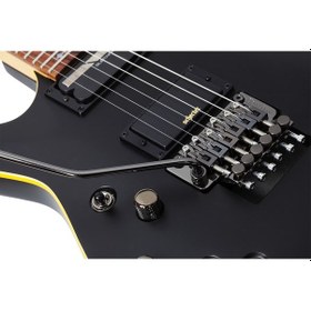 Resim Schecter Demon-6 Fr-s Solak Elektro Gitar Aged Black Satin 