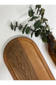 Resim mübish Doğal Ahşap Yağdanlık Sunum Standı Tahtası Altlık 