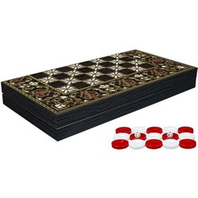 Resim Klasik Sedef İşlemeli Tavla Model 2 