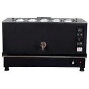 Resim Anka Pro Kompakt Full Otomatik Çay Makinası 5 Demlikli 50 Litre Siyah Elektrikli Tüplü 