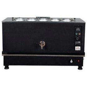Resim Anka Pro Kompakt Full Otomatik Çay Makinası 5 Demlikli 50 Litre Siyah Elektrikli Tüplü 