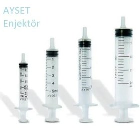 Resim Ayset Enjektör 5 CC Yeşil Uçlu Steril 225 Adet 21G 
