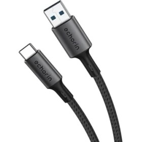 Resim Grains Global USB 3.0 Usb-A'dan Usb-C'ye 15W Pd Hızlı Şarj 5V3A Yüksek Kaliteli Alüminyum Örgülü Kablo 5gbps 1 Metre (Gri) 