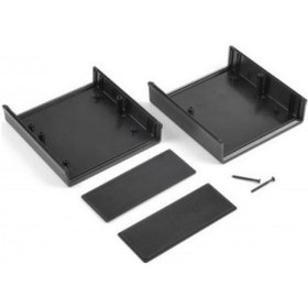 Resim Elektronik Proje Kutusu (Ölçüleri: 130X138X61Mm) - Siyah 