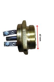 Resim inox rezistans 11/2'' 220 Volt 3000 Watt Krom Pot Isıtıcı Adet 