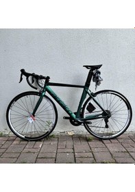 Resim Carraro Race 022 Aero 28"jant 54' Kadro 16 Vites Yol Yarış Bisikleti Mat Yeşil Mor Bukalemun Yeşil 