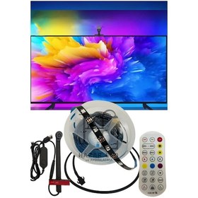 Resim Tv Arkası Şerit Led Ambiyans Aydınlatma Ambilight Rgb Akıllı Tv Ekran Senkronizasyonu 5m 