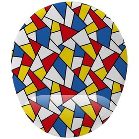 Resim Geometrik Desenli Bilek Destekli Kaymaz Buruşmaz Kırılmaz Mouse Pad 
