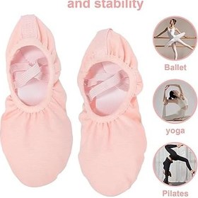 Resim BESPORTBLE 2 Çift Bale Ayakkabısı Dans Ayakkabıları Kızlar Küçük Çocuklar İçin Bale Ayakkabıları Kızlar İçin Olmayan Tuval Küçük Çocuklar İçin 