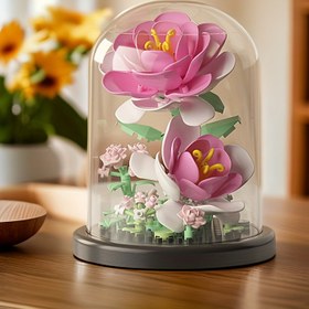 Resim Micro Particle Yapı Taşları DIY El Yapımı Bulmaca Oyuncak Yapı Taşları Sonsuz Çiçek Gül Helva Gül Pembe Çiçek Ev Ofis Masaüstü Süsler Asılı Süsler Dekorasyon Aksesuarları, Sevgililer Günü, Okul, Mezuniyet, Doğum Günü, Yıldönümü, Noel, Cadılar Bayramı, Anneler Günü, Öğretmenler Günü, Öğretmenler Günü Hediyeleri, el-göz koordinasyonunu geliştirmek için uygun 
