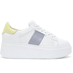 Resim Derimod Kadın Deri Kalın Tabanlı Sneaker 