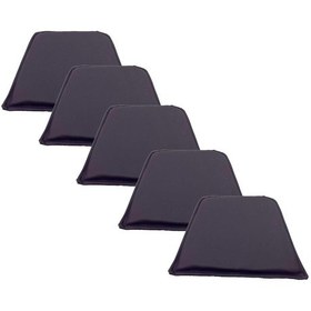 Resim Knsz sırt minderi 5 li mazlum mor suni deri cırtlı tel sandalyesi sırtı için 