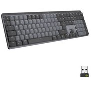 Resim Logitech Mx MECHANICAL Kablosuz Aydınlatmalı İngilizce Q Performans Klavyesi Siyah Resmi Distribütör Garantili