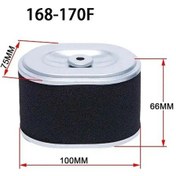 Resim Rezer Motoblok İçin Hava Filtresi Elemanı Br-168f-2 150110262 