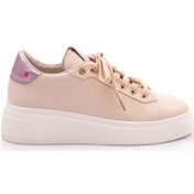 Resim Dgn Es1531 Kadın Bağciklari Desenli Spor Ayakkabi Bej Lila 