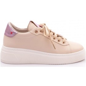 Resim Dgn Es1531 Kadın Bağciklari Desenli Spor Ayakkabi Bej Lila 