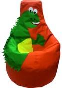 Resim Bambitoys Dinozor Figürlü Armut Koltuk- Imperteks 67*60*25 Cm 