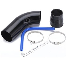 Resim Neevoyu Alüminyum Motor Hava Girişi Kit 76mm 3 İnç - Hızlanma Tepkisi Ve Yakıt Verimliliği Artırıcı - Evrensel Uyumlu Siyah 