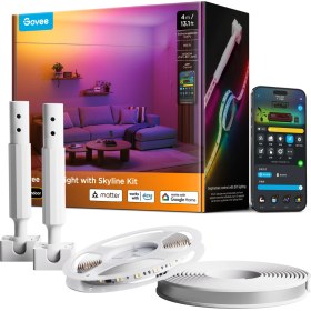 Resim Govee Rgbıcww Skyline Duvarlar Arası Kesilebilir LED Şerit - 4 Metre - H61B83H1 