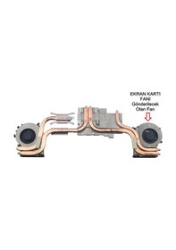Resim MSI Uyumlu Gl72 6Qc,Gl72 6Qd, Gl72 6Qf Gpu Fan Ekran Kartı Soğutucu Fan 