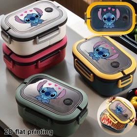 Resim 1 Adet Disney Stitch Yemek Kutusu - Büyük Kapasiteli Okul, İş ve Seyahat İçin Bento Kutusu - Resmi Disney Tasarımı, Hayranlar İçin İdeal Hediye - Elde Yıkanabilir Plastik Saklama Kabı, Eğlenceli Karakter Deseni, Güvenli Kilit Sistemi, Dış Mekan Kullanımına Uygun, Dayanıklı Gıda Kabı, Ofis Çalışanlar İçin 