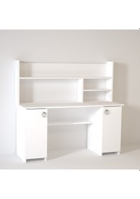 Resim Kalenderdekor1 Kalender Dekor Lucas-Twins 145 Cm Çalışma Masası Lc01 Beyaz 