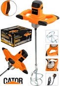 Resim JetVolt Profesyonel 1800W Devir Ayarlı Elektrikli Alçı Boya Ve Harç Karıştırıcı Mikser - Turuncu 