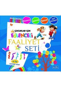 Resim Çocuklar İçin Eğlenceli Faaliyet Seti Lacivert Kitap 4 Yaş Üzeri- Parıltı Yayınları 