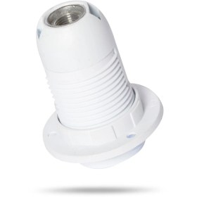 Resim İthal Bakalit E14 Abajur Duy Tam Diş Beyaz 