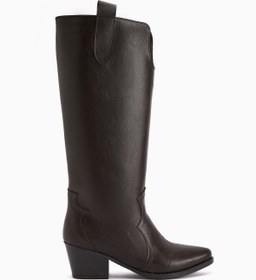 Resim Limoya Frida Kahve Western Kadın Çizme 