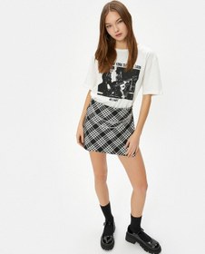 Resim Koton Baskılı Tişört Müzik Temalı Rahat Kalıp Pamuklu Kısa Kollu Bisiklet Yaka Ekru 4sal10088ık 4SAL10088IK010 Ekru 