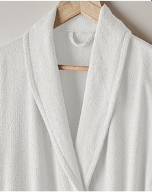 Resim Bubble Pamuk Bornoz S-m Ekru Ekru 