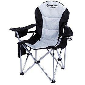 Resim King Camp Deluxe Siyah-Gri Kamp Sandalyesi 